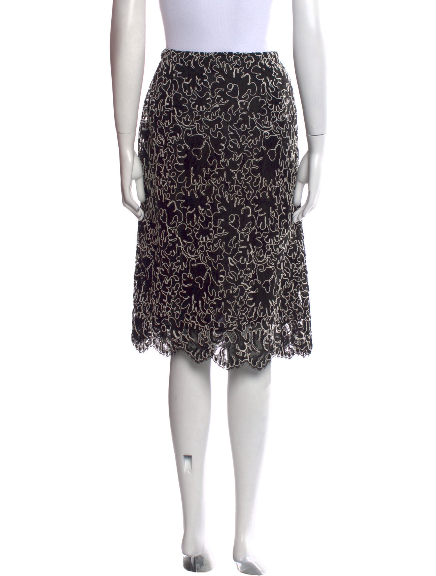 Michael Kors Lace Pattern Knee-Length Skirt